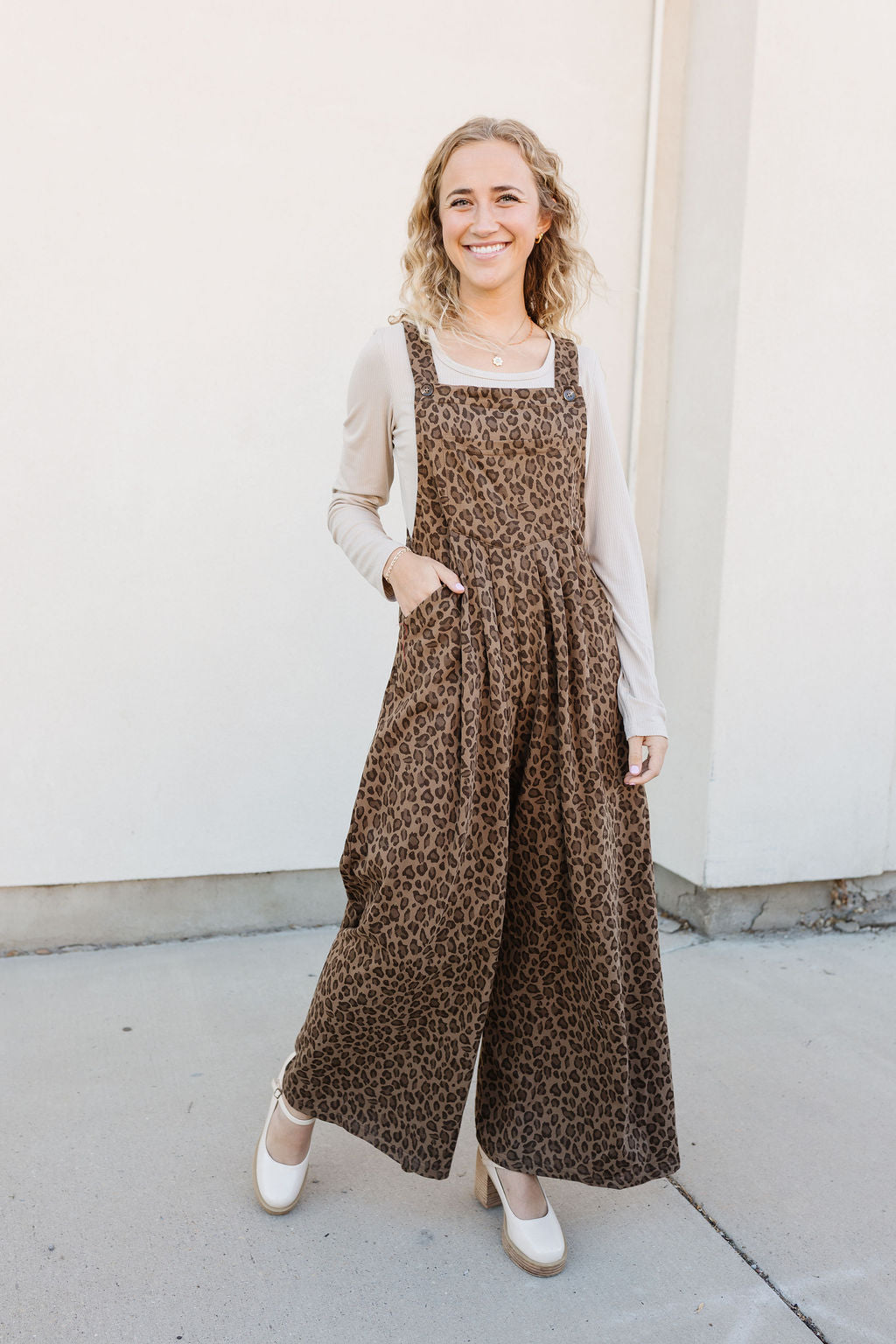 Chloe Animal Print Overalls