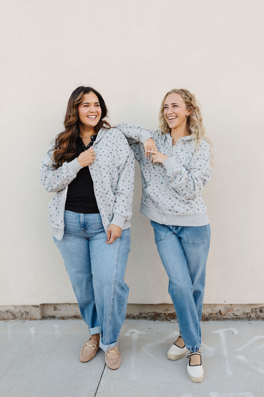 Parker Floral Zipper Hoodie