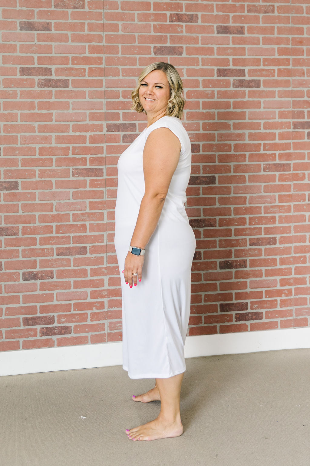 White Maxi Slip