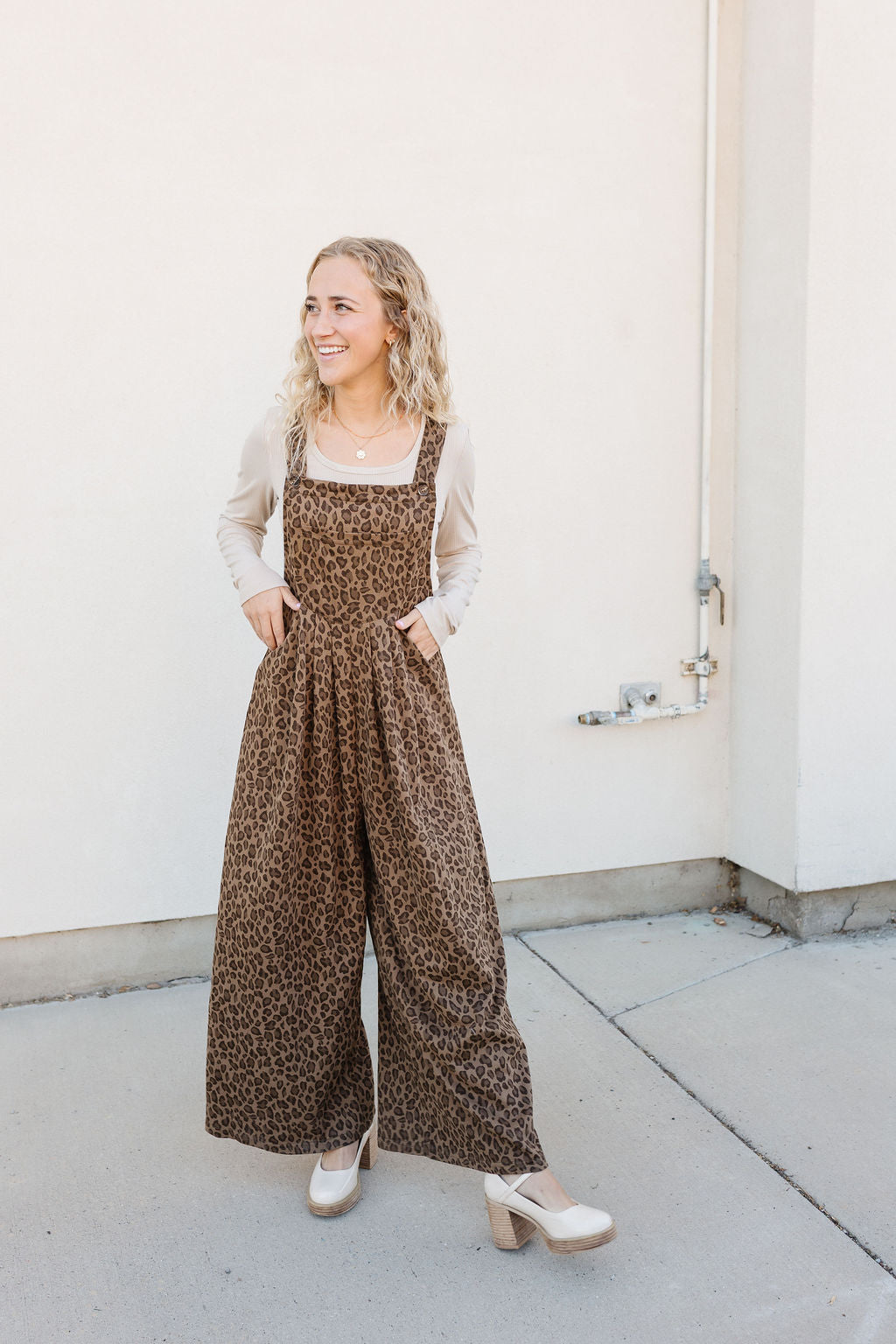 Chloe Animal Print Overalls