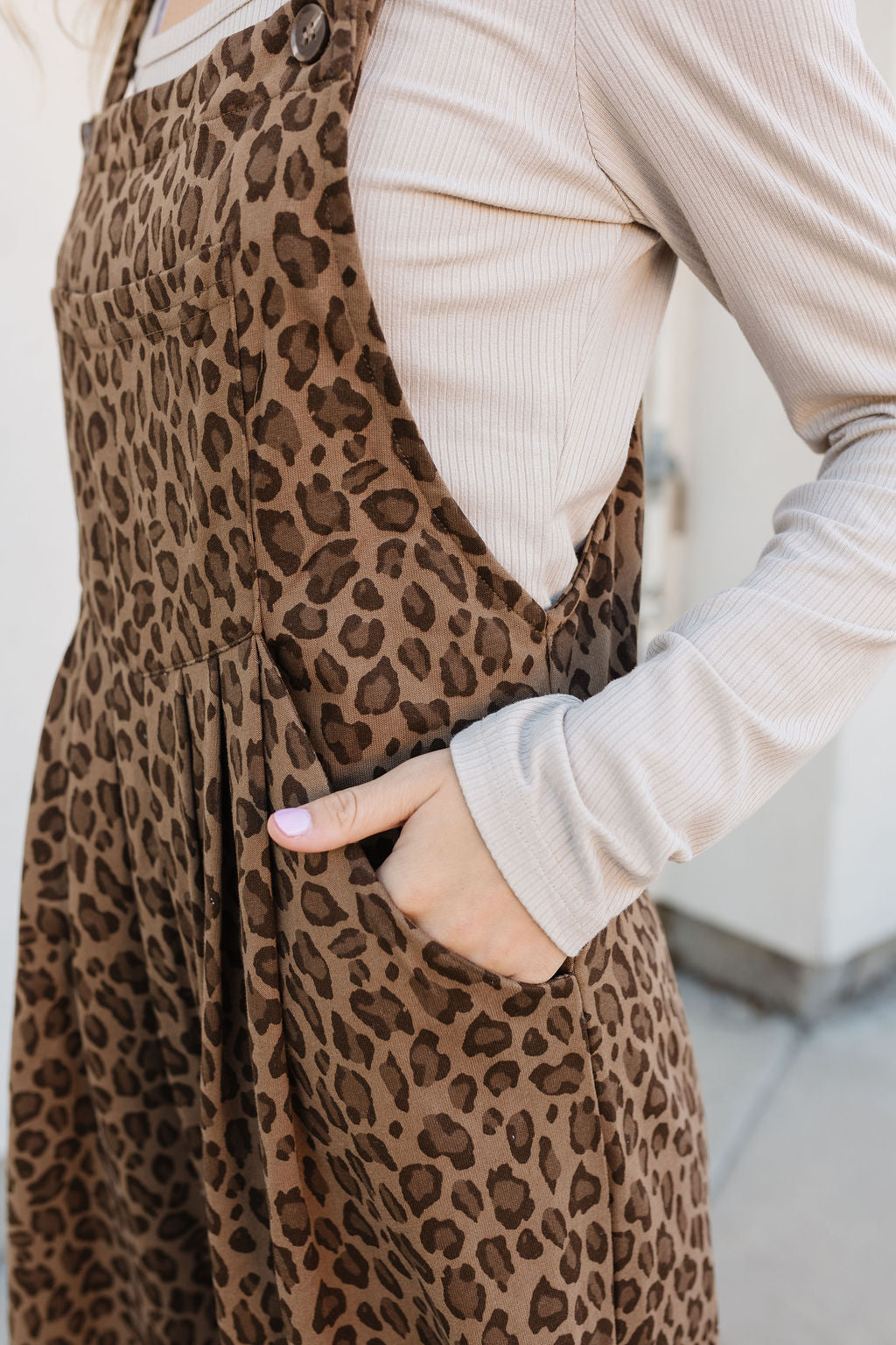 Chloe Animal Print Overalls