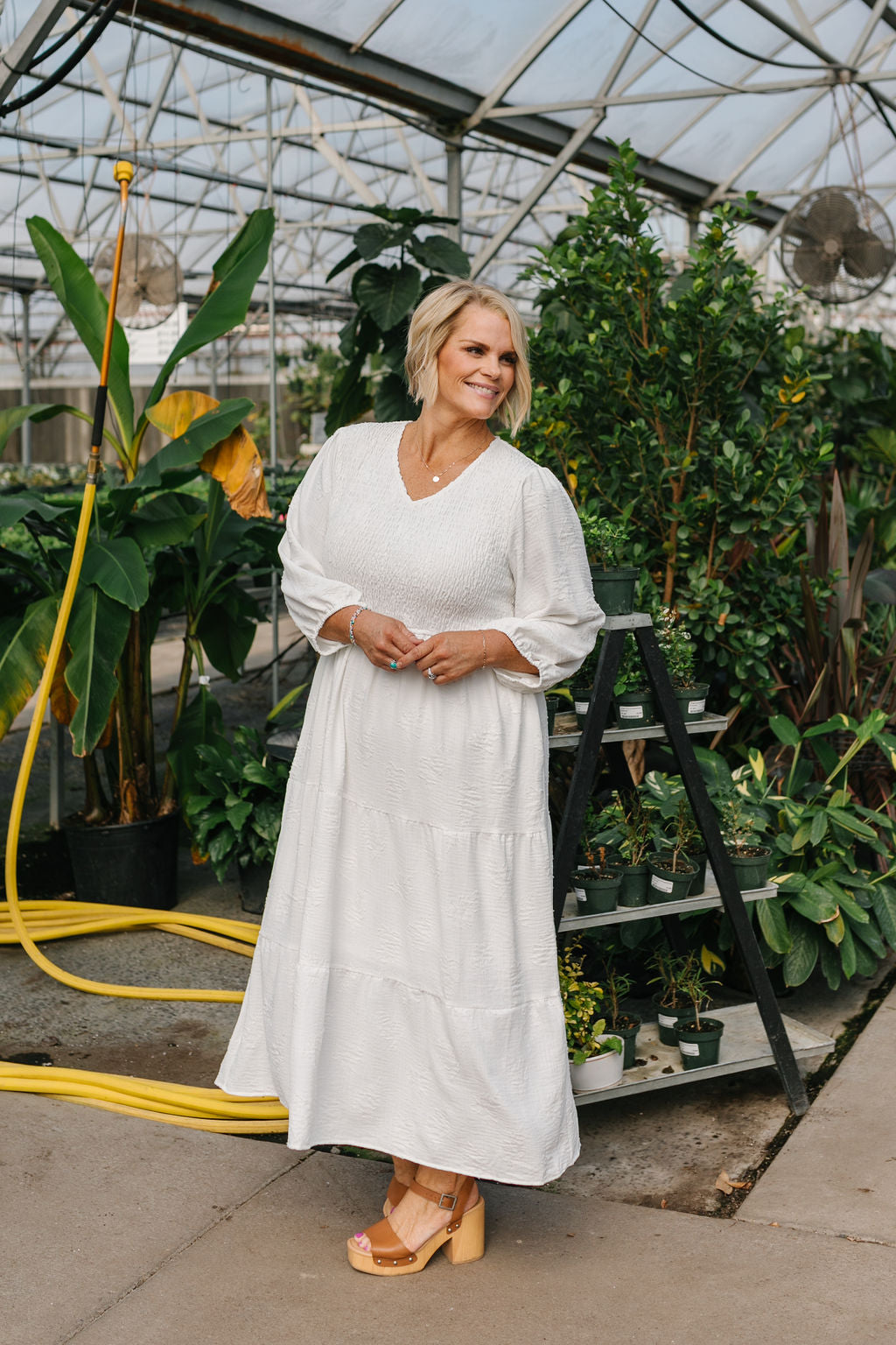 All In White Regina Midi (Size S Left Only)