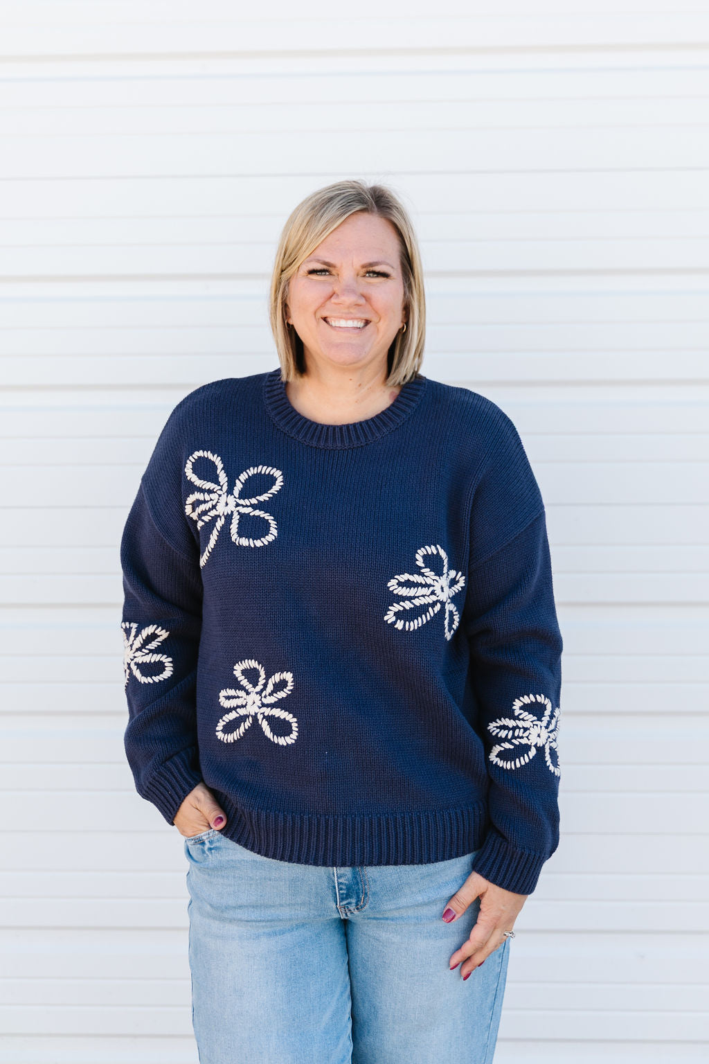 Kitty Embroidered Sweater